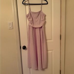 Lululemon Lilac seersucker Midi Dress